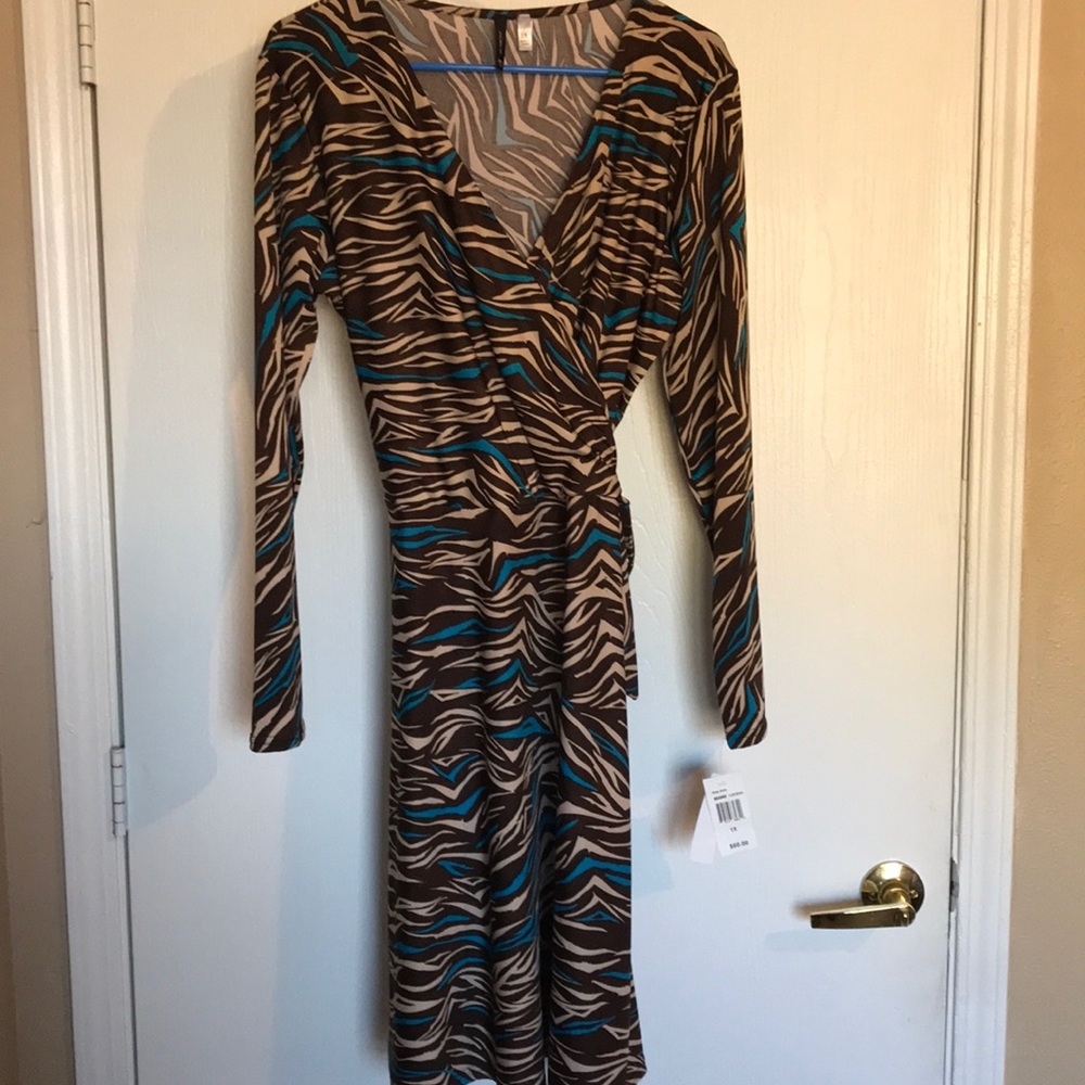 New Directions Faux Wrap Dress